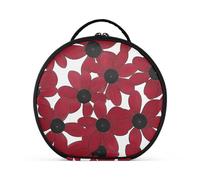 aidingzhi Susan dagli occhi neri Semplice Line Art Valentinesnes Borsa da viaggio rossa verticale autoportante elegante borse da viaggio cosmetici per le donne con divisori regolabili 11 IN