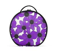 aidingzhi Susan dagli occhi neri Simple Line Art Valentinesnes Viola Makeup Bag verticale autoportante impermeabile custodia cosmetica borsa cosmetica con divisori regolabili 11 IN
