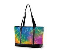 aidingzhi Tie-dye Colorful borsa da viaggio essenziale con cerniera viaggio tote bag per la mamma con