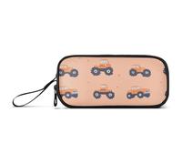 aidingzhi Trucks Car Peach Nylon Large Pencil Bags High Capacity Pen Pencil Case School Stationery for Middle School Kids, Camion Auto Peach, 1 size, Articoli di
