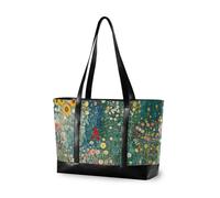 aidingzhi Vintage Spring Flower Garden Illustrazione essenziale donne lavoro tote bag con cerniera lavoro tote bag per gli uomini con