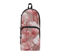 aidingzhi Wasteland Punk Zinnia Blush Peach Nylon 3 Scomparti Grande Portamatite Grande Capacità Art Astuccio Cancelleria per College