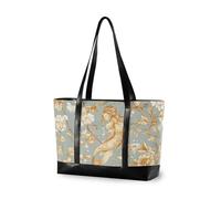 aidingzhi William Morris Style Mermaid Marigold borsa moderna per le donne 14 pollici con cerniera borsa da lavoro con laptop per viaggiare con il pannolino
