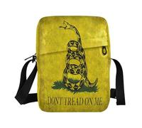 aidingzhi Yellow Snake Don't Tread on Me Flag Messenger Bag carino Crossbody Piccole Borse per le donne Borse a tracolla per le donne Tracolla Regolabile per Outdoor Daily Outdoor Daily Daily