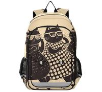 aidingzhi zaini per bambini grandi 8-12: borsa libri casual per liceo in colori assortiti - Cute Cats Black Brown