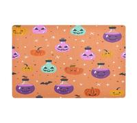 aidingzhi Zerbino decorativo con pozione magica galleggiante ottobre, colorato, per ingresso esterno, interni, 81,3 x 50,8 cm, retro in gomma antiscivolo, per tutte le stagioni per tutte le stagioni