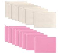 AIDIRui Borsa per Cosmetici Multiuso con Cerniera per Trucco in Tela Borsa da Toilette da Viaggio Borsa per Penne Borsa per Matite Vuota Borsa Artigianale Fai-Da-Te