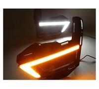 AIDLMBG 1 Paio Di Luci Diurne DRL Per Nissan Per X-Trail 2017 2018 2019, Copertura Per Fendinebbia, Luce Diurna 12V Con Segnale Giallo Luci Posteriori Kit(White and yellow)