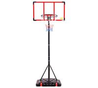 Aidoly Cerchio da basket per bambini all'aperto con altezza regolabile, cesti da basket portatili e gol per Bambini/Adolescenti/Giovani nel vialetto/Giardino con Pannello posteriore