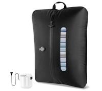 AIDONS Sacchetti Sottovuoto per Vestiti Viaggio con Pompa 5 kPa,Riutilizzabile IP67 Impermeabile Sacco Sottovuoto in Nylon 420D per Valigie e Zaini,Resistente e conveniente (1 pezzi+ pompa)
