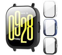 AIDOWU 3 Pezzi PC Rigido Custodia per Xiaomi Redmi Watch 5 Active Vetro Temperato Pellicola Protettiva Anti Graffio,Sensibile al Tocco,Ultrasottil Cover per Xiaomi Redmi Watch 5 Active