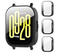 AIDOWU 3 Pezzi PC Rigido Custodia per Xiaomi Redmi Watch 5 Active Vetro Temperato Pellicola Protettiva Anti Graffio,Sensibile al Tocco,Ultrasottil Cover per Xiaomi Redmi Watch 5 Active