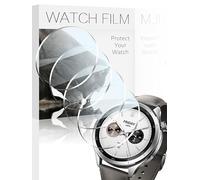 AIDOWU 4 Pezzi Vetro Temperato HD 9H Antigraffio per Xiaomi Watch S4/S3 Pellicola Protettiva Schermo Compatibile con per Xiaomi Watch S4/S3 Protezione Schermo Vestibilità Precisa
