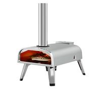 aidpiza Forno per pizza da esterno a pellet in legno da 30,5 cm, con pietra rotonda girevole, portatile, a legna con termometro integrato, fornello per pizza per esterni, cortile, campeggio, picnic