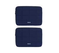 AidSci 2 pezzi Slim Laptop Eco Borsa fino a 15,6 pollici in poliestere, borsa compatta per computer portatile, impermeabile, resistente agli urti, borsa a tracolla sostenibile per viaggi, affari