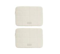 AidSci 2 pezzi Slim Laptop Eco Borsa fino a 15,6 pollici in poliestere, borsa compatta per computer portatile, impermeabile, resistente agli urti, borsa a tracolla sostenibile per viaggi, affari