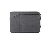 AidSci Slim Laptop Eco Borsa fino a 15,6 pollici in poliestere, borsa compatta per computer portatile, impermeabile, resistente agli urti, sostenibile, borsa a tracolla per viaggi, affari, ufficio