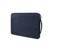 AidSci Slim Laptop Eco Borsa fino a 15,6 pollici in poliestere, borsa compatta per computer portatile, impermeabile, resistente agli urti, sostenibile, borsa a tracolla per viaggi, affari, ufficio