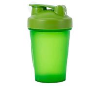 AidShunn Bottiglia shaker per proteine, include sfera di miscelazione in acciaio inossidabile da 400 ml, perfetta per mescolare frullati in polvere, a prova di perdite, trasparente, senza BPA