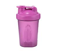 AidShunn Bottiglia shaker per proteine, include sfera di miscelazione in acciaio inossidabile da 400 ml, perfetta per mescolare frullati in polvere, a prova di perdite, trasparente, senza BPA