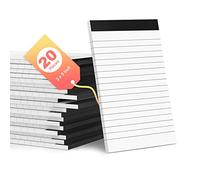 Aidunmis Mini blocco note a righe, 20 pezzi, 3 x 5 pollici