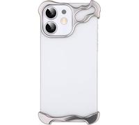 aidvaia Custodia per telefono compatibile con iPhone 12 compatibile con protezione della fotocamera dell'obiettivo, design minimalista senza cornice, estremamente evidenziando la personalità