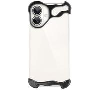 aidvaia Custodia per telefono compatibile con iPhone 16, compatibile con protezione della fotocamera dell'obiettivo, design minimalista senza cornice, estremamente evidente la personalità
