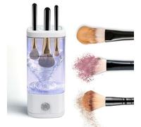AiDwell 3 IN 1 Macchina elettrica per la pulizia dei pennelli da trucco con asciugatrice, supporto, portatile, automatico, USB, strumento per la pulizia profonda per tutte le dimensioni, set di