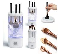 AiDwell Macchina elettrica per la pulizia dei pennelli da trucco 7000 giri/min, pulitore automatico per 4-5 pennelli alla volta, pulisce in profondità pennelli e spugne da trucco come regalo di Natale