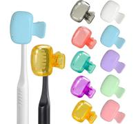 Aieino 10pcs Spazzolino Coperture Testa Cap Protector Custodia da Viaggio Portatile per Elettrico Manuale