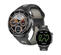 AIEK Orologio intelligente GPS, orologio da corsa per uomo e donna, schermo AMOLED da 1,4 pollici, fitness tracker, bussola/chiamate Bluetooth/impermeabile IP68/frequenza cardiaca, smartwatch militari