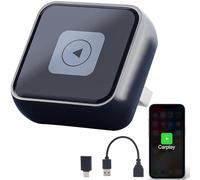 Aieloar Adattatore CarPlay Wireless - Connessione Rapida a 90° per iPhone (iOS 10+), Design in Alluminio Antigraffio, Compatibile con Auto con CarPlay Originale
