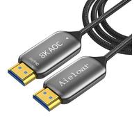 Aieloar Cavo HDMI Fibra Ottica 50M, 8K Cavi Fibra HDMI Alta Velocità Supporto 3D 4K@120Hz/48Gbps