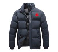 Aienviaoe Winter Puffer Jackets SU. ZU. KI, Insulated Puffy Coat Winter Packable Jacket, for cold prevention in autumn and winter to keeping warm, office(Grey,L)