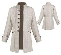 AIEOE - Giovane cappotto steampunk bambino medievale gotico da passeggio rinascimentale vittoriano pirata costume vichingo per carnevale partit cosplay maniche lunghe vintage ragazzo giacca - bambino,