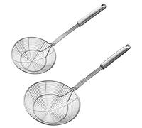 Aieraczy 14/16cm Schiumarola Acciaio Inox, Schiumarola per Fritti, Colino Fritto, Ragno da Cucina Acciaio, Ragno Cucina per Cucinare, Friggere, Arrostire, Pasta o Gnocchi in Cucina