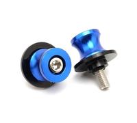 AIERDEYP 2 Pezzi Forcellone Cavalletto Moto Forcellone Bobine CNC 6 Millimetri Cursore del Basamento Viti per Y&amaha per MT10 per MT-10 2016-2020 2021 per MT10 SP 2022(Blue)