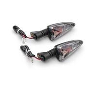 AIERDEYP Frecce Moto Indicatore Direzione Motocicletta Luce Lampeggiante Compatible Con Triumph Per Daytona 675 675R 2009-2014 Per Street Triple 675 2007-2013(Nero)