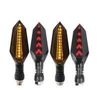 AIERDEYP Frecce Moto Per Y&amaha Per YZF R6 1999-2013 2014 2015 2016 Indicatori Direzione Moto Luce Lampeggiante Posteriore(2 pair yellow red)