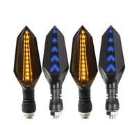 AIERDEYP Frecce Moto Per Y&amaha Per YZF R6 1999-2013 2014 2015 2016 Indicatori Direzione Moto Luce Lampeggiante Posteriore(2 pair yellow blue)