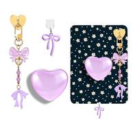 AIERSA Simpatico set di ciondoli per Kindle, tra cui tappo antipolvere tipo C/USB C, supporto a forma di cuore, portachiavi con gancio per accessori Kindle, compatibile con Kindle Paperwhite 11a e 12a