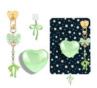 AIERSA Simpatico set di ciondoli per Kindle, tra cui tappo antipolvere tipo C/USB C, supporto a forma di cuore, portachiavi con gancio per accessori Kindle, compatibile con Kindle Paperwhite 11a e 12a