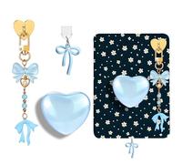 AIERSA Simpatico set di ciondoli per Kindle, tra cui tappo antipolvere tipo C/USB C, supporto a forma di cuore, portachiavi con gancio per accessori Kindle, compatibile con Kindle Paperwhite 11a e 12a