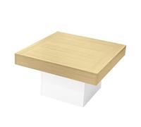 AIERSH LED Beistelltisch Pilzform 70x70x40 cm - Moderner Wohnzimmertisch mit Stimmungslicht, 30 kg Belastbar