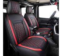 Aierxuan Set completo di coprisedili per Jeep Wrangler JK JL a 4 porte, modelli 2007-2026 Unlimited X Rubicon 392 Sahara Willys Sport High Altitude 4X4, in pelle impermeabile, set completo, nero