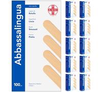 AIESI® Abbassalingua in legno monouso NON STERILI (1000 pezzi), Spatole legno per ceretta