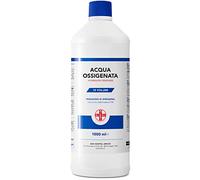 AIESI® Acqua Ossigenata disinfettante F.U. 3% 10 Volumi con tappo di sicurezza per bambini flacone da 1 litro, Made in Italy