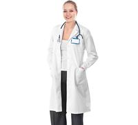 AIESI® Camice medico e da laboratorio per donna (40 bianco) in cotone 100% sanforizzato