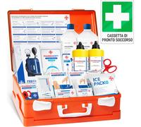 AIESI® Cassetta medica di pronto soccorso ALLEGATO 1 CON SFIGMOMANOMETRO per