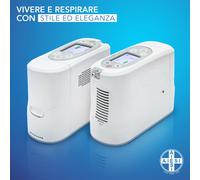 AIESI Concentratore di ossigeno portatile 1 litro con batteria ricaricabile P2